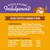 Old Mother Hubbard Wellness Wholesome Indulgences Dog Biscuits, Natural, Dog Treats, Peanut Butter & Banana Flavor, (10 Ounce Bag)