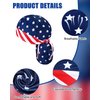 15 Pcs Do Rag Skull Cap Cooling Helmet Liner Sweat Wicking Head Wraps Bandana Beanie Bicycle Helmet Liner for Men Women (Flag Pattern)