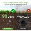 Portable Toilet Replacement Bags, 25 Count 8 Gallon 1.5 Mil Super Thickened Compostable Trash Bags, 30 Liter Camping Toilet Bags for Travel Outdoors, Boating, Emergency Toilet Bag for Car