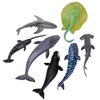 TOYMANY 24pcs Mini Ocean Animal Figurines: Realistic Cake Toppers with Sharks, Whales & Octopus - Great for Kids' Parties, Gifts & School Projects