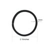 Herina 60pcs Black Hair Ties For Ponytail Holder No Damage Hairtie Elastic Nylon ubber Bands For Thick Hair 4mm 2.15in(55mm) Hair Tie For Man And Women