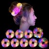 Light Up Pink Scrunchies - Camping Gifts LED Scrunchie for Women & Girls - Neon, Glow in the Dark Hair Accessories - Halloween Hair Ties - Perfect for Glow/Sleepover/Rave Party Favors & Supplies