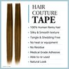 Hair Couture Tape Hair Extensions – 100% Human Remy 18 Pieces Long Straight Natural Looking Reusable Silky Tangle Free Invisible Hairpiece for Women FUTES16 60