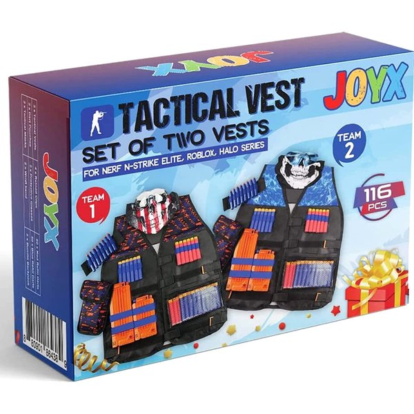 DecorX 2 Sets Tactical Vest Kits Compatible with Nerf Guns N-Strike Elite Series