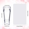 6 Pieces Nail Art Stamper Supplies Clear Silicone Stamping Jelly with Scraper Transparent French Tip Nail Stamp Art Manicure Nail Stamping Tool Kit Soft Stamper Printer for DIY Accessories Nail Decor