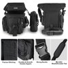 Jueachy Drop Leg Bag for Men Tactical Metal Detecting Thigh Pack with Water Bottle Pouch Black