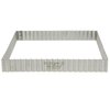 de Buyer Perforated Fluted Square Tart Ring - 9” x 9” x 1.2” Perfect for Baking Beautifully Crisp Tarts - Easy to Use & Clean - Made in France