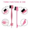 8 Pieces Hair Styling Comb Set Teasing Rat Tail Brush for Edge&Back Brushing, Combing, Slicking Hair for Women (edge control brush-8pcs)