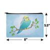 GRAPHICS & MORE Pretty Parakeet Budgie Makeup Cosmetic Bag Organizer Pouch