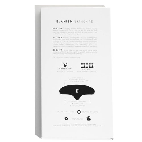 Evanish Wrinkle Repair Forehead - Overnight Silicone Gel Mask - Reusable 20+ times - Hydrating Anti-Wrinkle Patch Reduces Wrinkles, Furrows, Creases, Expression Lines - USA Made (1 Count)