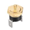 American Volt Electric Engine Fan Power Thermostat Switch Temp Sensor Threaded NPT Brass Probe 2-Pack (3/8" NPT, 200'F On - 185'F Off)