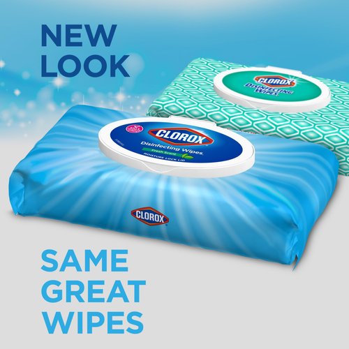 Clorox Disinfecting Wipes, Bleach Free Cleaning Wipes, Fresh Scent, 75 Count (Package May Vary)