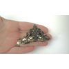 Generic Medium gold and bronze triangle metal filigree hair claw clip fine thin hair