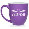 Daylor Lash Boss Makeup Lash Extension Artist Ceramic Coffee Mug Tea Cup Gift (16oz Purple)