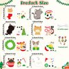 BeYumi Christmas Cat Craft Kit - 123Pcs Christmas Cat Craft Kit DIY Hanging Ornament Make Your Own Cute Kitten Decoration Set Xmas Tree Decor Holiday Party Favor Home Classroom Art Supplies for Kids