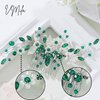 VMila Wedding Pearl Hair Comb Wedding Hair Comb Bridal Hair Accessories Pearl Flower Hair Accessories For Women Girls Wedding Hair Accessories (Green Pearls)