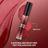 Botanic Hearth Tinted Lip Oil | Moisturizing Lip Gloss Oil for Dry Lips | Deep Red Gloss | Lightweight & Non Greasy | 0.3fl oz