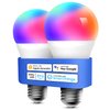 meross Smart LED Light Bulb, Smart WiFi LED Bulbs Compatible with Apple HomeKit, Siri, Alexa, Google Home & SmartThings, Dimmable E26 Multicolor 2700K-6500K RGBWW, 900 Lumens 60W Equivalent, 2 Pack