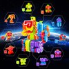 Lydaz Number Bots Toys for Kids, Number Robots Block, Preschool Learning Activities Games Toys, Toddlers Education Math Autism STEM Toys, Classroom Halloween Birthday Gifts for Boys 3 4 5 Years Old