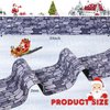 Marspark Christmas Village Accessories 5 x 50 Inch Christmas Miniature Road Village Street Mat Xmas Village Snow Street Decorations for Little Village Landscape (Gray Gravel Road Style)