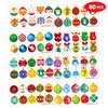 Festive Christmas Ball Temporary Tattoos Christmas Roll Christmas July Holiday Themed Stickers for Birthday Parties, Decor, Favors Xmas Fun for Kids, Girls, Boys, Cute Tattoo Gifts with Class Prizes