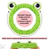 Sofita Funny Frog Headband Cute Frog Eye Elastic Headband for Face Washing Skincare Makeup Spa Headband Frog Head Wrap Green Frog Hair Band Funny Gifts for Women Teen Girls