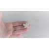 Generic Small flower crystal alligator hair clip for fine thin hair (Clip quantity: 2 clips), 1 Count (Pack of 1)