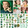 SOOVSY 70 Sheets St. Patrick's Day Temporary Tattoos for Aldult, Clover Fake Tattoos Face Body Tattoos Stickers for St. Patrick's Day Party favors Supplies Apparel Accessories for Men Women Kids