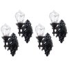 Yardwe 4pcs Miniature Led Wall Sconces 1: 12 Scale Wall Sconces Model Tiny Wall Lights Dollhouse Wall Lamp Sand Table Sconce Light for Doll House Decorations