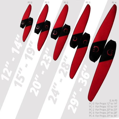 XOAR Propeller Cover Protective Bag for 15 Inch to 19 Inch RC Propeller to Protect Blade Tips (Size 1 - Available in 5 Sizes)