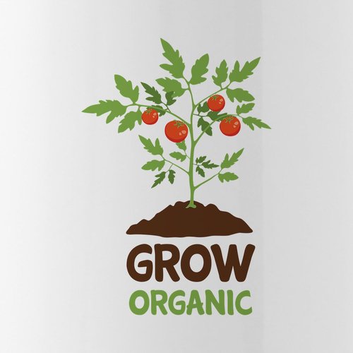CafePress GROW ORGANIC Water Bottle 1.0L (34 oz) Stainless Steel Water Bottle