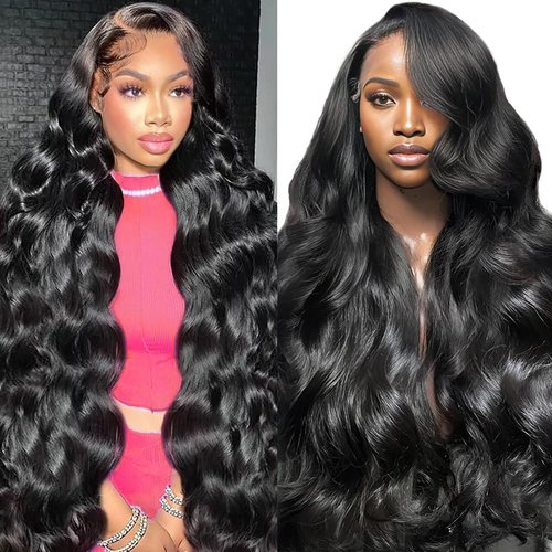 Tscom Body Wave Lace Front Wigs Human Hair 220% Density 13x4 Lace Frontal Glueless Wigs for Women Human Hair Pre Plucked Bleached Knots With Baby Hair Brazilian Virgin Human Hair 20 Inch