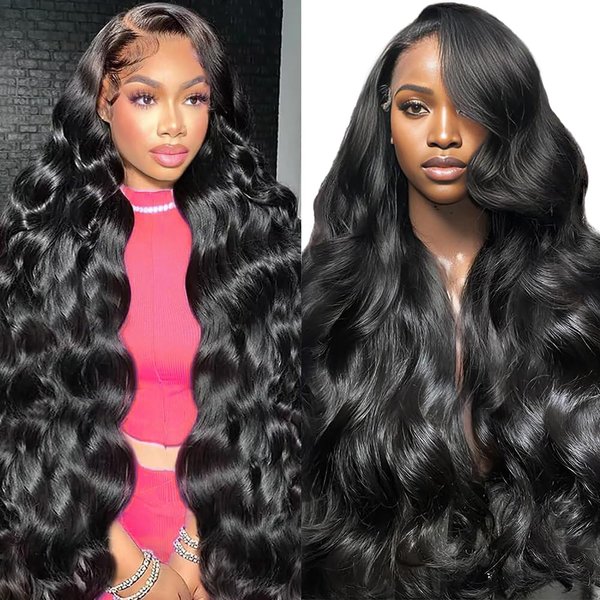 Tscom Body Wave Lace Front Wigs Human Hair 220% Density 13x4 Lace Frontal Glueless Wigs for Women Human Hair Pre Plucked Bleached Knots With Baby Hair Brazilian Virgin Human Hair 20 Inch