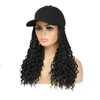 AliRobam Hat Wigs Baseball Cap with Goddess Senegalese Twist Braids Hair extensions Hat With Curly Fly Ends Braided Hair attached for Black White woman (14inch, 1B)