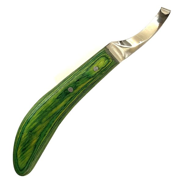 Precision Farrier Tools Super Sharp Hoof Knife | Right-Handed Knife, Hoof Knife with Wooden Handle, Sharp Hoof Knife