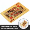 Chemeno Waterproof Playing Cards with Case：3 Deck of Playing Cards, PET, Plastic Playing Cards Bridge Size for Pool Outdoor Poker Cards Game Party Black Pink Gold