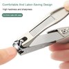 Nail Clippers with Catcher for Thick Toenails and Fingernail, Professional Sharp Nail Clippers for Men and Women