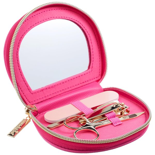 Mud Pie Manicure Kit, Hot Pink