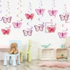 YEOCU 64pcs Hanging Swirls Party Decorations - Ceiling Foil Swirls Decorations Hanging Party Streamers for Birthday, Ceiling Hanging Decor Party Supplies for Women Girls Kids (Purple)