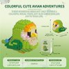 BOROLA Micro Parrot Building Sets Cute Bird Parrot-Themed Mini Blocks Collection Vibrant Creativity Toy for Kids Fun Building Toys(Green Goldcrest Parrot Blocks)