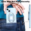 Magnetic Phone Ring Magnetic Phone Grip Phone Stand Magnetic Phone Ring Holder Finger Kickstand, Adjustable Kickstand for iPhone 14/13/12 Series(Blue)