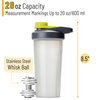 Mr. Pen- Shaker Bottles for Protein Mixes with Twist Cap, 28 oz, Gray/Yellow, Protein Shaker Bottle with Wire Whisk Ball, Mixer Bottle, Protein Shake Bottles, Protein Bottle, Protein Shake Bottle
