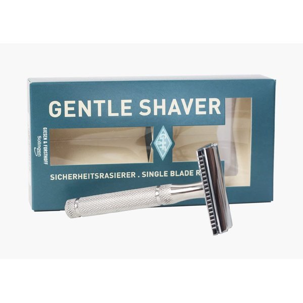 Giesen & Forsthoff Gentle Shaver Safety Razor Fixed Blade Knife, 1.75in, Stainless Steel, 1353