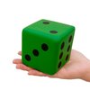 funnysquee 3.1 Inches Foam Dice Toy: A Fun-Filled, Kawaii Dices Educational Toy for Kid Board Game and Learning Sessions (Fortunate Green)