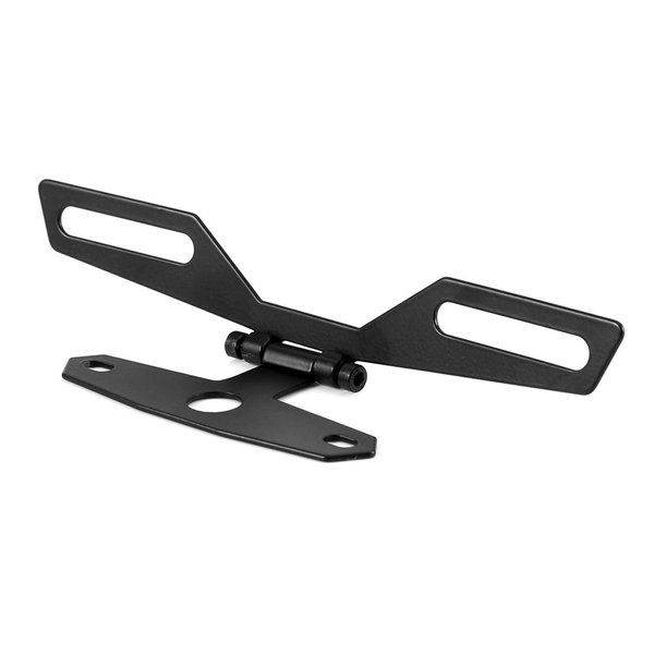 Motorcycle License Plate Bracket, Motorcycle License Plate Mount, Adjustable Motorcycle Flip Plate, Universal Rear Light Bracket Mount, License Plate Holder for Motorcycle ATV
