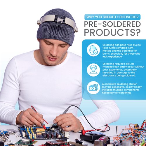 SHILLEHTEK MPU 6050 (2 pcs) Pre-Soldered Module GY-521 Module, 6 DOF 6 Axis Accelerometer Sensor, Raspberry Pi Accelerometer (Compatible with Raspberry Pi Pico and Other Models), Arduino Accelerometer