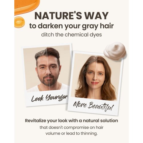 MODA MODA Pro-Change Black Shampoo | Korean Hair Care Natural Shampoo Hair Darkening & Volumizing Shampoo | Paraben & Sulfate Free Shampoo for Hair Fall, Hair Thickening & Hair Volume (10.5 oz)