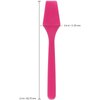 Pana Small 2.5" Spade Shaped Disposable Plastic Cosmetic Spatula for Mixing and Sampling Makeup, Skincare, Creams, Lotions, and Masks (Pink, 200pcs)