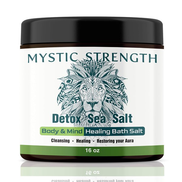 Mystic Strength Dead Sea Detox Bath Salt Protection Shield for Energy Cleansing and Protection