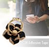 MLUOVI Flower Cell Phone Ring Holder Black Phone Grip Bling Phone Ring Holder Grip 360°Rotation Phone Finger Ring Adjustable Phone Grip Stand Metal Ring Holder for Phone Case Black 2PCS